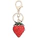 Price comparison product image Nikgic Diamond Strawberry Keyring Key Chain Rings Keyring Home Car Key Purse Bag Pendant Moon Valentine Gifts Couple