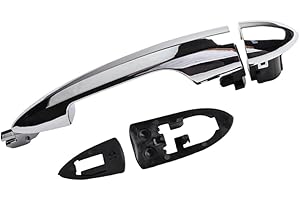 Kacepar Maniglia per porta esterna anteriore destra, cromata, maniglia per porta esterna, compatibile con Alfa Romeo Mito 2008-2018, anteriore destra