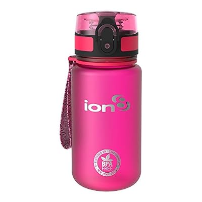 Ion8 - bouteille d'eau étanche / bouteille d'eau, sans BPA - Rose (Frosty Pink) - 350 ml