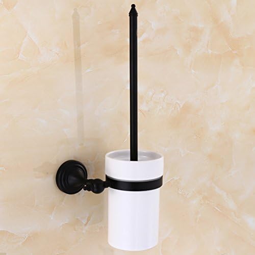 ZHFC Continental black all bronze Toilet brush set Antique Hotel bathroom Toilet brush Vintage Toilet brush holder porcelain cup