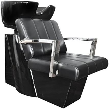 Hair Furniture Androgeo Backwash Unit, Slim Design Shower Head, Black Ceramic Basin, Backwash Unit, Shampoo Sinks, Fast UK Delivery