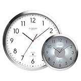 Zeit stellt sich nach dem Einlegen der Batterie automatisch ein - Quarzuhrwerk mit Funksystem sorgt für eine zuverlässige Zeitanzeigeige