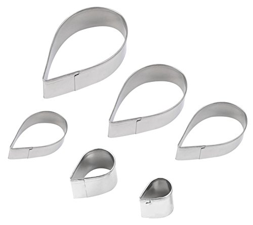 Blue Vessel Kuchen verziert Fondant Sugarschneider Werkzeuge 6 Stück / Set Rose Petal-Form-Form - 2