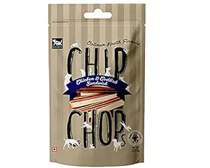 Chip Chops Dog Treats Favorite Flavors Available in Multi Packs (Chicken & Codfish Sandwich,250gm)