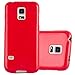Produktbild Cadorabo Hülle für Samsung Galaxy S5 / S5 NEO - Hülle in Jelly ROT – Handyhülle aus TPU Silikon im Jelly Design - Silikonhülle Schutzhülle Ultra Slim Soft Back Cover Case Bumper