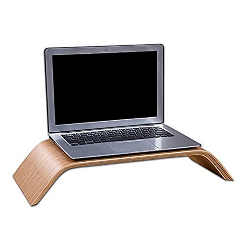 Gearmax® Universal Desktop Halterung Computer Monitor erhöhen Bambus Ständer Unterlage Monitorständer für iMac PC Notebook Laptop - 2