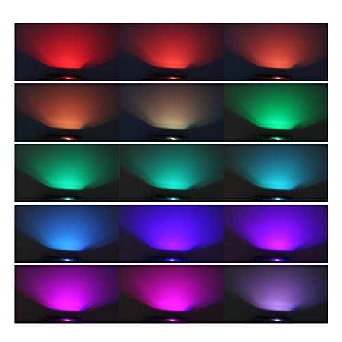 VINGO® LED 20W RGB Fluter Flutlicht Baustrahler Objektbeleuchtung Strahler IP65 Fembedienung Scheinwerfer - 6