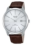 Pulsar Herren-Armbanduhr XL Modern Analog Quarz Leder PX3027X1