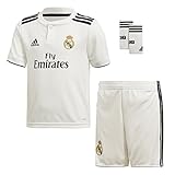 futbol bebes jugando Real H Mini (Cg0538) adidas 18/19 Real Madrid Home Minikit Conjunto, Unisex bebé, (blabas/Negro), 92