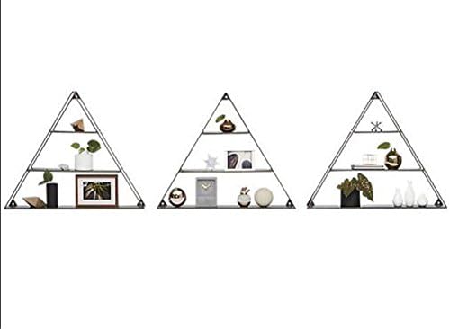 Black iron triangle / wall decorative racks / decorative home shelf / simple style , L