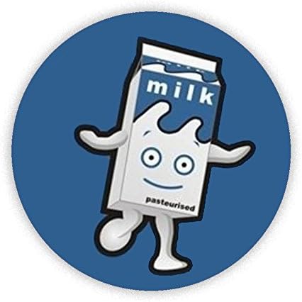 Milk Carton Button Badge 58mm Large Pinback Pin Back Lapel Novelty Gift