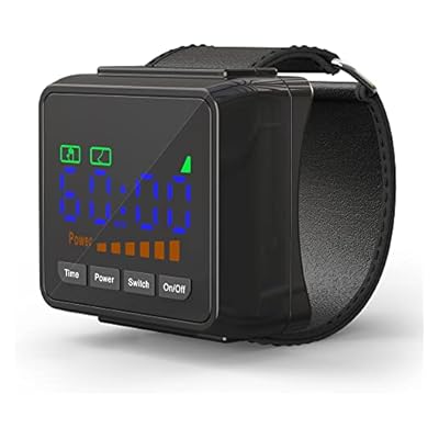 Ikeener Wrist Watch Cold Laser Therapy Device,fda Cleared Portable Red Light Therapy Device,pain Relief,improve Rhinitis,promote Sleep,reduce High Blood Sugar,high Blood Pressure,hyperlipidemia(black)