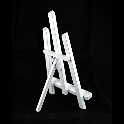 WHITE COLOR BEECH WOOD 390MM ARTIST TABLE TOP DISPLAY EASEL – BEST EUROPEAN QUALITY by Quantum Art - 3