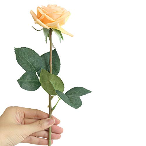 SuperSU Wohnaccessoires & Deko Kunstblumen Kunstblumen Feuchtigkeits-Rose Blumen Künstliche Seide,Braut Hochzeit Bouquet Garten Dekor Blumenstrauß Gefälschte Blumen
