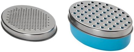 2X Cheese/Vegetable Grater with Storage Container-Blue
