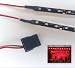 Produktbild Top LED LED-Beleuchtungs-Set für PC-Gehäuse (18 x 2 LEDs, 30 cm lange Leisten, Molex) rot kräftiges Rot 40 cm