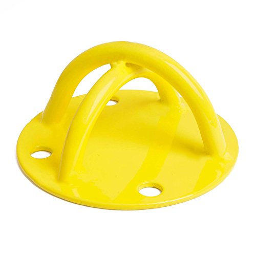 Deckenhalterung / Wandbefestigung für Schlingentrainer (Suspension Trainer / Slingtrainer), Boxsäcke oder auch Hängematten. Die Befestigung ist bis ca. 200kg belastbar & beinhaltet 4x Schrauben. 100% Edelstahl erhältich in schwarz, silber & gelb - 2