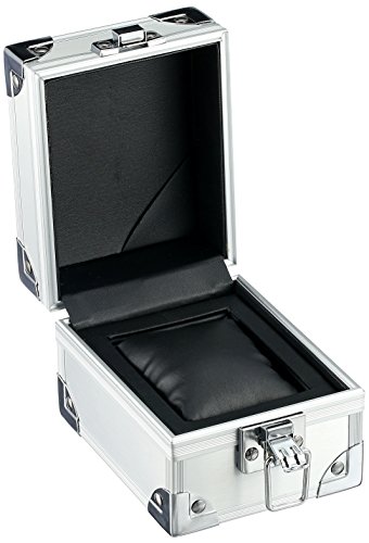 TW Steel Canteen Leather Unisex Quartz Watch with Black Dial Chronograph Display and Black Leather Strap CS9