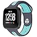 Produktbild Big-Mountain Für Fitbit Versa, Weiches Silicone Bracelet Gummi Handgelenk Band, Kleiner Code Ersatz Armband Strap Uhr Einzigartiges Ersatzarmband, 22mm (I)