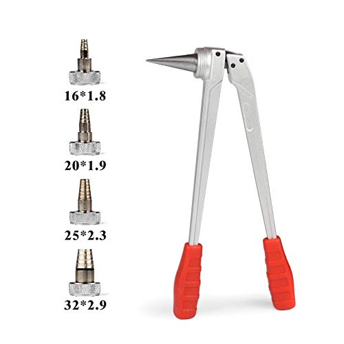 Iwiss Tubo de PEX de expansión Manual herramienta Kits con 16 mm, 20 mm, 25 mm y 32 mm Expansión Jefes Matched Uponor y Milwaukee herramientas (2 colores / paquetes enviados al azar)