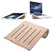 Produktbild SAMDI Hölzerne Kühlung Ständer | Universal Elegante Halter Halterung Dock aus Holz für MacBook Air/Pro Retina iPad Pro Tablet Laptop PC Notebook(Beige)