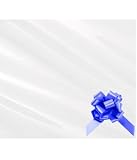 Envuelve cualquier regalo. 5m x celofán transparente azul lazo