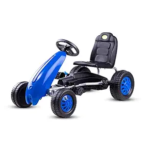 Baybee Kids Cruiser Pro Pedal Go-Kart Racing Ride-on Toy Car for Baby Tricycle with Parental Control Handle for Kid | Kids Trike, Baby Cycle, Kids Tricycle for Boys & Girls Age 2-6 Years (Blue)