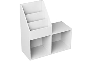 OSKAR-STORE Oskar Store libreria bambini Conny, Bianco, 72 x 79 cm con ripiani piccoli