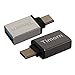 Price comparison product image Timorn High -Speed Aluminum Type C 3.1 to USB 3.0 Female Adapter Converter with OTG and Data Transfer for Apple 12-Inch Retina MacBook, Google Chromebook Pixel, ZUK Z1, Mi 4C, Nokia N1, Google Nexus5x Nexus6P, Microsoft Lumia950 Lumia950XL etc (2pcs Silver+Iron Gray)