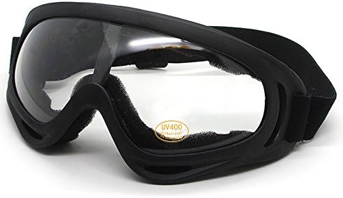 Men and Women UV Protection Windproof Dustproof Outdoor Sports Ski Glasses CS Army Tactical Military Airsoft Goggles Snowmobile Bicycle Motorcycle Basketball Football Safety Glasses Protective Goggles (clear)
