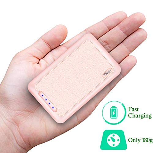 Yilear Power Bank 10000mah, Batterie Externe Charge Rapide avec Type c, Chargeur Portable 2 Ports USB de 5V / 2.4A, Voyant Indicator LED, pour iPhone,Samsung,Huawei,Xiaomi,LG,Vivo