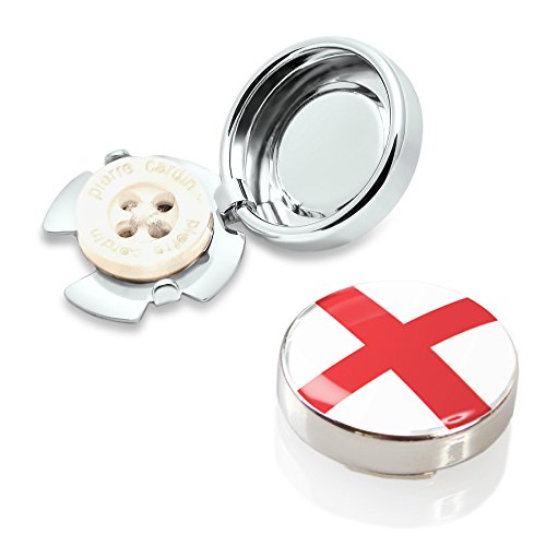 Button Cuff Cubiertas de Botones con Bandera de Inglaterra (un par)