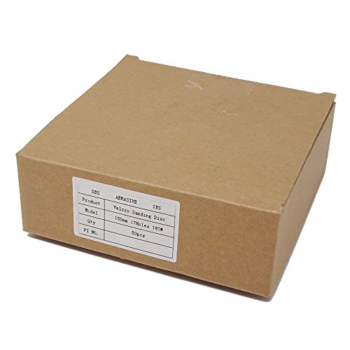 SBS Klett-Schleifscheiben ø 150mm Korn 80 Klett-Schleifblätter 50 Stück Exzenterschleifer - 6