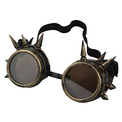 zolimx Remache de Steampunk al viento espejo Vintage gótico lentes ga