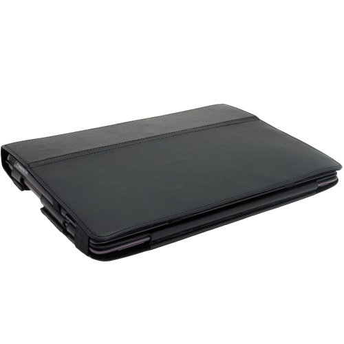 igadgitz ‚Portfolio‘ Schwarz PU Leder Tasche Schutzhülle Hülle Ledertasche Lederetui Etui Case für Asus Transformer Pad & Keyboard Dock TF700 TF700T TF700KL Infinity 10.1″ Android Tablet (Nicht geeignet für TF701T) - 6