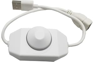 USB LED-knapp dimmer DC 5 V band ljusstyrka justerbar strömbrytare styrenhet kontakt för 5050 3528 2835 5 volt remsa ljus (vi