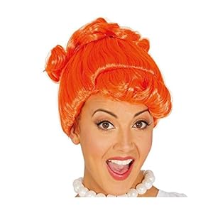 Peluca de cavernícola naranja Guirca Peluca Wilma Naranja