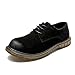 Produktbild BND-SHOES , Herren Modische Stiefeletten Casual OX Leder Lace-up Runde Zehe Arbeitsschuhe dauerhaft; Standverschleiß (Color : Schwarz, Größe : 41 EU)