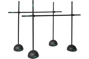 ‎TOOLZ TOOLZ Multi Purpose Training Hurdle Set - Hürden Slalom Set mit Stangen Verbindungsclips mit Variabler Steckverbindung für Koordinationstraining und Agilität