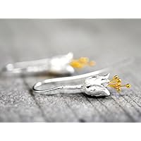 925er GLOCKENBLUMEN Sterling Silber Ohrringe