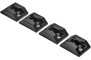 Oldbones Anchor Point for Airline Egelets L Track Fitting Airline Track 4Packs In Black Square