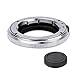 Produktbild CAM-ULATA Messing Material Kamera Macro Mount Adapter Konverter Ring mit Objektiv Heckkappe für Leica M LM zu Olympus Panasonic Micro 4 3 M43 Vier Drittel PEN Lite E-PL7 OM-D E-M5 Mark II DMC-GF7 DMC-GF8, Silber