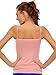 Clovia Women's Soft Cotton Lacy Padded Camisoles Free Size Orange