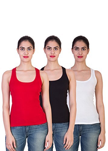 2DAY Women Stylish Camisole Red/Black/White (Pack of 3) RS.375 (75.00% Off) - Amazon