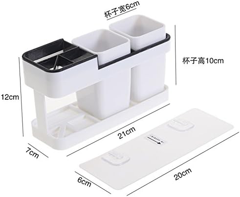 Toothbrush shelf Wall-sucking couple gargle cup Wash-kit Toothbrush cup dental seat Suction cup toothpaste rack-A