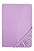 Produktbild biberna 77144 Jersey-Stretch Spannbetttuch, nach Öko-Tex Standard 100, ca. 60 x 120 cm bis 70 x 140 cm, viola