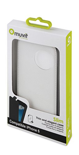 MCA Slim - Funda Muvit Blanca iPhone 6 + Protector de pantalla