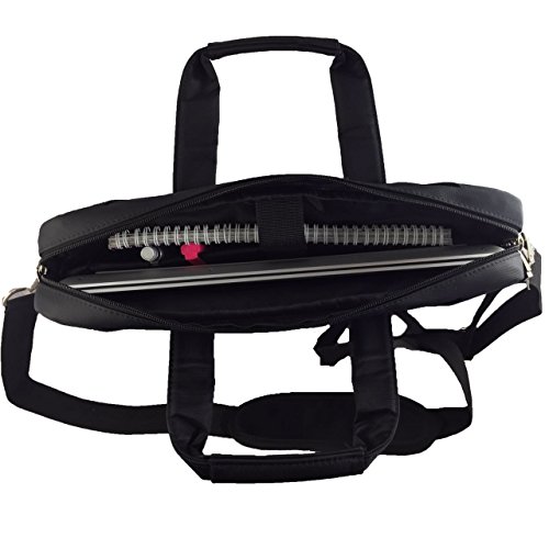 Laptoptasche für Apple MacBook Air 13″ MMGF2D/A Businesstasche / Aktentasche / Notebooktasche mit Schultergurt – LB Schwarz 4 - 4