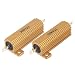 Produktbild sourcingmap® Golden 50W 5% 4 Ohm Aluminum Gehäuse Lastwiderstände Widerstand Blinker 2 Stuck de