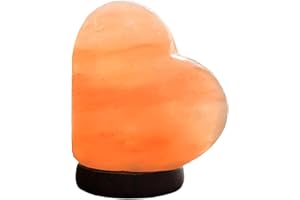 HIMALAYAN'SALT HIMALAYAN SALT ® LAMPADA DI SALE ROSA DELL'HIMALAYA AUTENTICA CERTIFICATA VARIE MISURE E FORME grezza fuoco palla cuore piramide led usb (USB CUORE RGB)